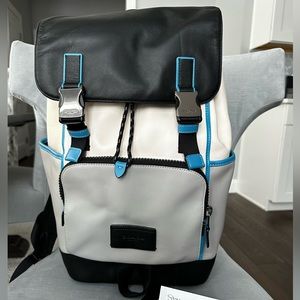 Coach Track Backpack in Leather Colorblock